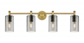 Crown Point - 4 Light - 34 inch - Brushed Brass - Bath Vanity Light (3442|434-4W-BB-G434-7SM)