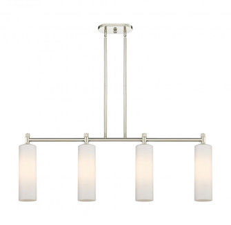 Crown Point - 4 Light - 44 inch - Polished Nickel - Island Light (3442|434-4I-PN-G434-12WH)