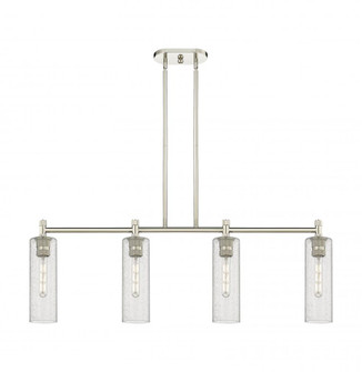 Crown Point - 4 Light - 44 inch - Polished Nickel - Island Light (3442|434-4I-PN-G434-12SDY)