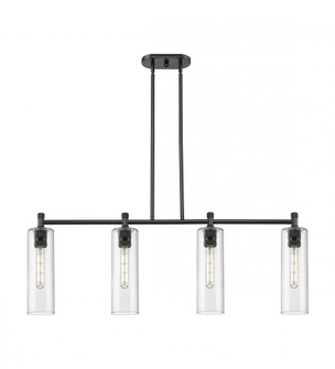 Crown Point - 4 Light - 44 inch - Matte Black - Island Light (3442|434-4I-BK-G434-12SDY)