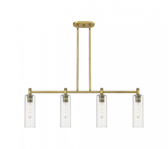 Crown Point - 4 Light - 44 inch - Brushed Brass - Island Light (3442|434-4I-BB-G434-12SDY)