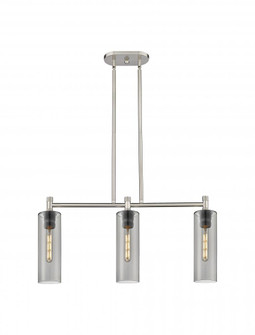 Crown Point - 3 Light - 31 inch - Satin Nickel - Island Light (3442|434-3I-SN-G434-12SM)