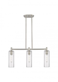 Crown Point - 3 Light - 31 inch - Satin Nickel - Island Light (3442|434-3I-SN-G434-12SDY)