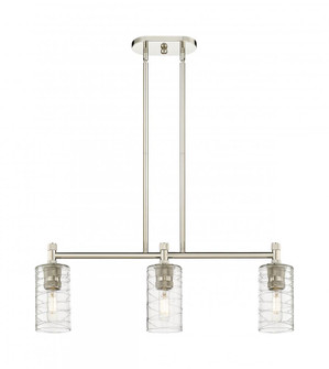 Crown Point - 3 Light - 31 inch - Polished Nickel - Island Light (3442|434-3I-PN-G434-7DE)