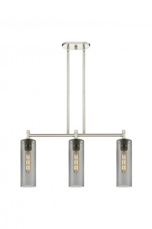 Crown Point - 3 Light - 31 inch - Polished Nickel - Island Light (3442|434-3I-PN-G434-12SM)