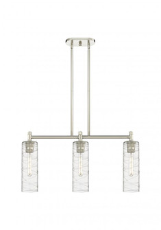 Crown Point - 3 Light - 31 inch - Polished Nickel - Island Light (3442|434-3I-PN-G434-12DE)