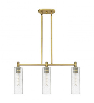 Crown Point - 3 Light - 31 inch - Brushed Brass - Island Light (3442|434-3I-BB-G434-12SDY)