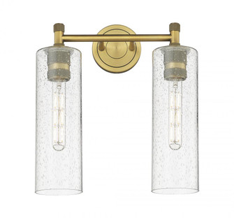Crown Point - 2 Light - 14 inch - Brushed Brass - Bath Vanity Light (3442|434-2W-BB-G434-12SDY)