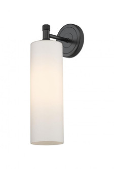 Crown Point - 1 Light - 5 inch - Matte Black - Sconce (3442|434-1W-BK-G434-12WH)