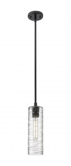 Crown Point - 1 Light - 5 inch - Matte Black - Pendant (3442|434-1S-BK-G434-12DE)