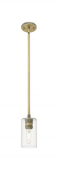 Crown Point - 1 Light - 5 inch - Brushed Brass - Pendant (3442|434-1S-BB-G434-7CL)