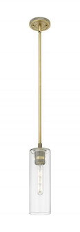 Crown Point - 1 Light - 5 inch - Brushed Brass - Pendant (3442|434-1S-BB-G434-12CL)