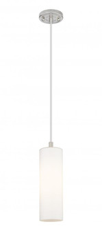 Crown Point - 1 Light - 5 inch - Satin Nickel - Pendant (3442|434-1P-SN-G434-12WH)