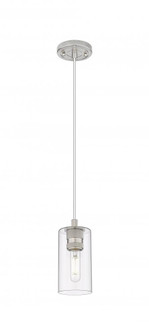 Crown Point - 1 Light - 5 inch - Satin Nickel - Cord Hung - Pendant (3442|434-1P-SN-G434-7CL)