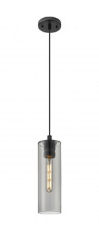 Crown Point - 1 Light - 5 inch - Matte Black - Cord Hung - Pendant (3442|434-1P-BK-G434-12SM)