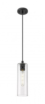 Crown Point - 1 Light - 5 inch - Matte Black - Cord Hung - Pendant (3442|434-1P-BK-G434-12SDY)