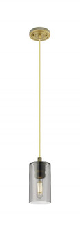 Crown Point - 1 Light - 5 inch - Brushed Brass - Cord Hung - Pendant (3442|434-1P-BB-G434-7SM)