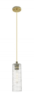 Crown Point - 1 Light - 5 inch - Brushed Brass - Pendant (3442|434-1P-BB-G434-12DE)