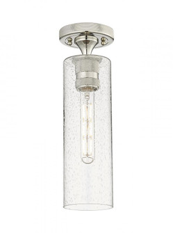 Crown Point - 1 Light - 5 inch - Polished Nickel - Flush Mount (3442|434-1F-PN-G434-12SDY)