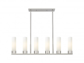 Empire - 6 Light - 44 inch - Satin Nickel - Linear Pendant (3442|429-6I-SN-G429-11WH)