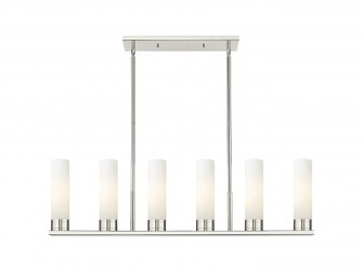 Empire - 6 Light - 44 inch - Polished Nickel - Linear Pendant (3442|429-6I-PN-G429-11WH)