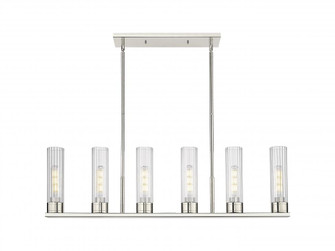 Empire - 6 Light - 44 inch - Polished Nickel - Linear Pendant (3442|429-6I-PN-G429-8CL)