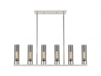 Empire - 6 Light - 44 inch - Polished Nickel - Linear Pendant (3442|429-6I-PN-G429-11SM)