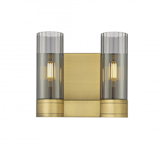 Empire - 2 Light - 11 inch - Brushed Brass - Bath Vanity Light (3442|429-2W-BB-G429-8SM)