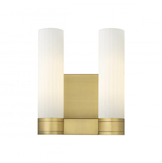 Empire - 2 Light - 11 inch - Brushed Brass - Bath Vanity Light (3442|429-2W-BB-G429-11WH)