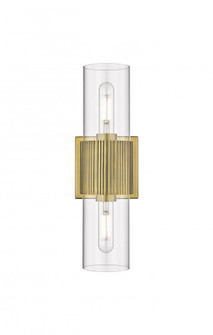 Bolivar - 2 Light - 5 inch - Brushed Brass - Bath Vanity Light (3442|428-2WL-BB-G428-7CL)