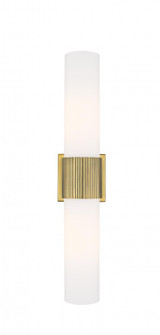 Bolivar - 2 Light - 5 inch - Brushed Brass - Bath Vanity Light (3442|428-2WL-BB-G428-12WH)