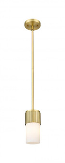 Bolivar - 1 Light - 5 inch - Brushed Brass - Pendant (3442|428-1S-BB-G428-7WH)