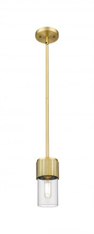 Bolivar - 1 Light - 5 inch - Brushed Brass - Pendant (3442|428-1S-BB-G428-7CL)