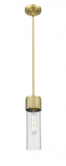 Bolivar - 1 Light - 5 inch - Brushed Brass - Pendant (3442|428-1S-BB-G428-12CL)