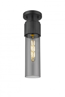 Bolivar - 1 Light - 5 inch - Matte Black - Semi-Flush Mount (3442|428-1F-BK-G428-12SM)