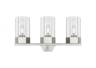 Claverack - 3 Light - 22 inch - Satin Nickel - Bath Vanity Light (3442|427-3W-SN-G427-9CL)