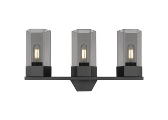 Claverack - 3 Light - 22 inch - Matte Black - Bath Vanity Light (3442|427-3W-BK-G427-9SM)