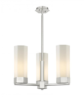 Claverack - 3 Light - 22 inch - Satin Nickel - Pendant (3442|427-3CR-SN-G427-14WH)