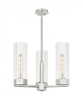 Claverack - 3 Light - 22 inch - Satin Nickel - Pendant (3442|427-3CR-SN-G427-14CL)