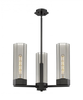 Claverack - 3 Light - 22 inch - Matte Black - Pendant (3442|427-3CR-BK-G427-14SM)
