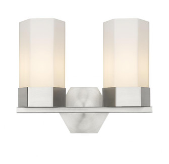 Claverack - 2 Light - 13 inch - Satin Nickel - Bath Vanity Light (3442|427-2W-SN-G427-9WH)
