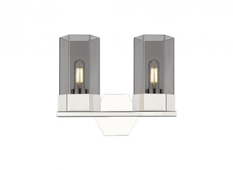 Claverack - 2 Light - 13 inch - Polished Nickel - Bath Vanity Light (3442|427-2W-PN-G427-9SM)