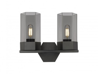 Claverack - 2 Light - 13 inch - Matte Black - Bath Vanity Light (3442|427-2W-BK-G427-9SM)