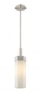 Claverack - 1 Light - 6 inch - Satin Nickel - Pendant (3442|427-1S-SN-G427-14WH)