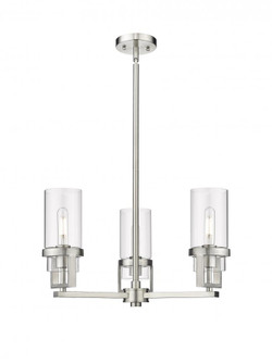 Utopia - 3 Light - 22 inch - Satin Nickel - Pendant (3442|426-3CR-SN-G426-8CL)