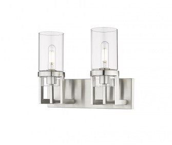 Utopia - 2 Light - 15 inch - Satin Nickel - Bath Vanity Light (3442|426-2W-SN-G426-8CL)