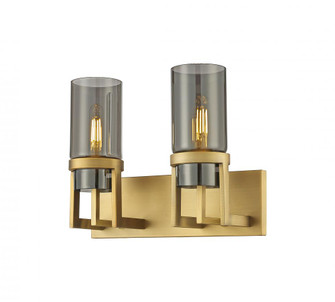 Utopia - 2 Light - 15 inch - Brushed Brass - Bath Vanity Light (3442|426-2W-BB-G426-8SM)