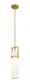 Utopia - 1 Light - 5 inch - Brushed Brass - Pendant (3442|426-1S-BB-G426-15WH)