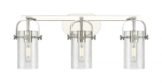 Pilaster II Cylinder - 3 Light - 25 inch - Polished Nickel - Bath Vanity Light (3442|423-3W-PN-G423-7SDY)