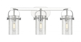 Pilaster - 3 Light - 24 inch - Polished Chrome - Bath Vanity Light (3442|423-3W-PC-G423-7SDY)